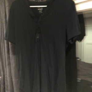 Old Navy black ruffle color short sleeve shirt